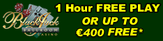 No deposit free spins at Blackjack Ballroom!