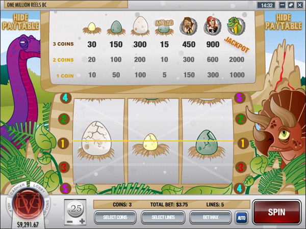 One Million Reels BC Rival Slots